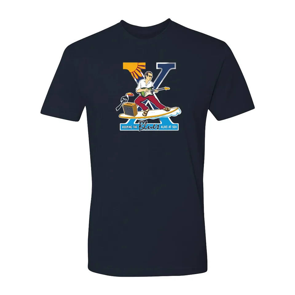 Joe Bonamassa KTBA at Sea X t-skjorte navy unisex