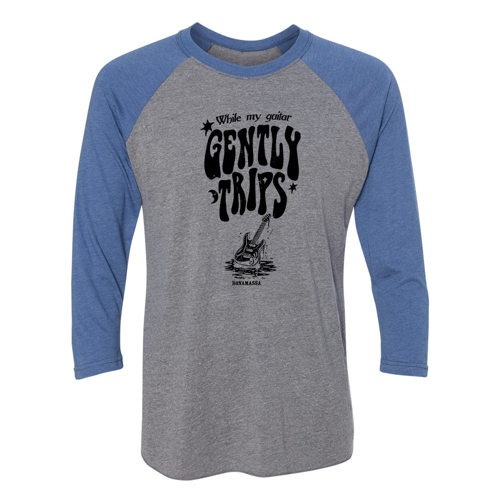 Joe Bonamassa Gently Trips 3/4 t-skjorte unisex svart triblend