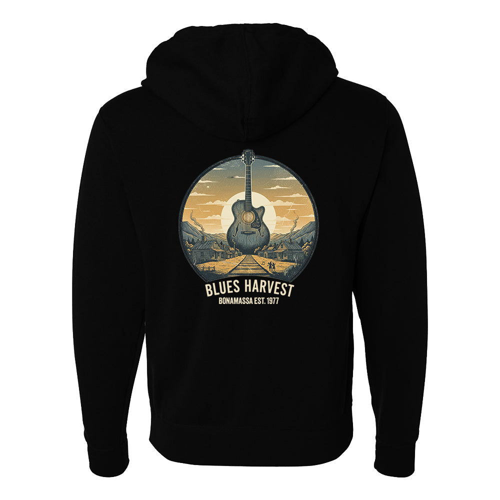 Joe Bonamassa Blues Harvest zip-hoodie svart unisex fleece