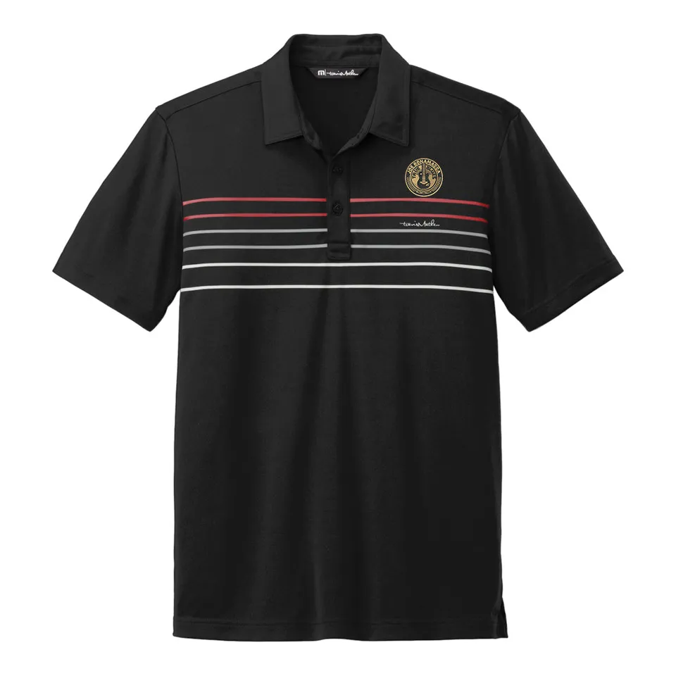 TravisMathew True Blues Coto Performance polo herre stripet