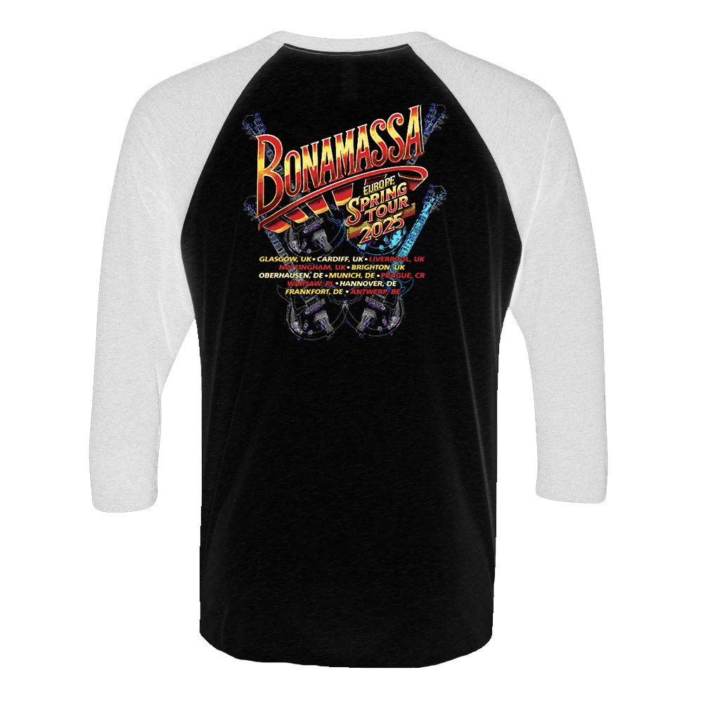 Joe Bonamassa 2025 Europe Spring Tour t-skjorte unisex grå