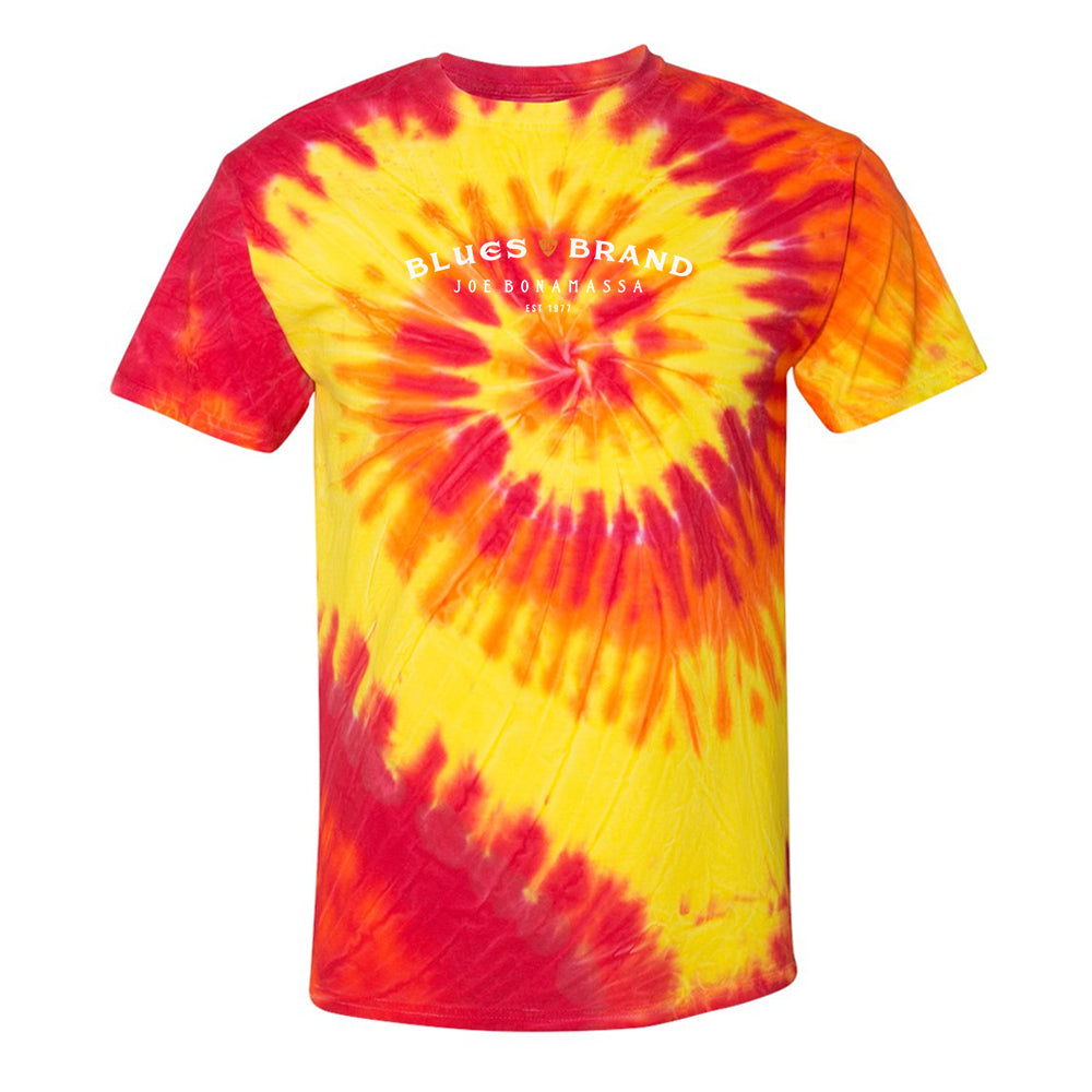 Joe Bonamassa Spiral Tie Dye t-skjorte Deep Sea