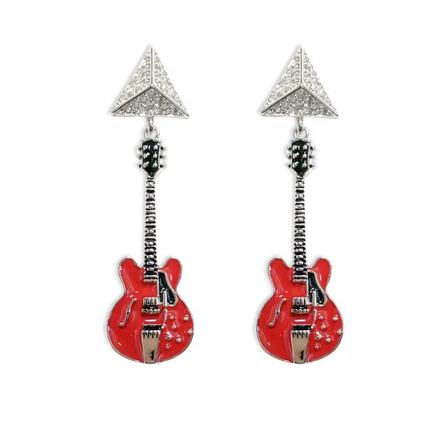 Joe Bonamassa Studded Red ES gitarøredobber rød
