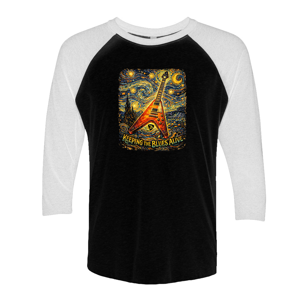 Joe Bonamassa Starry Night 3/4 t-skjorte unisex triblend