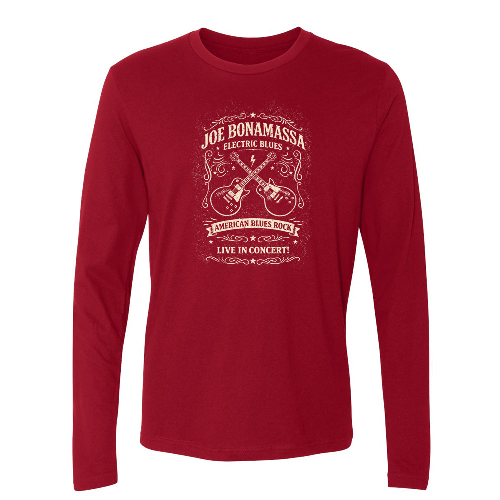 Joe Bonamassa JB Electric Blues langermet t-skjorte bomull svart