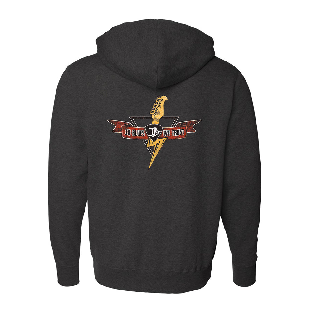 Joe Bonamassa Blues Thunderbolt hettejakke glidelås unisex