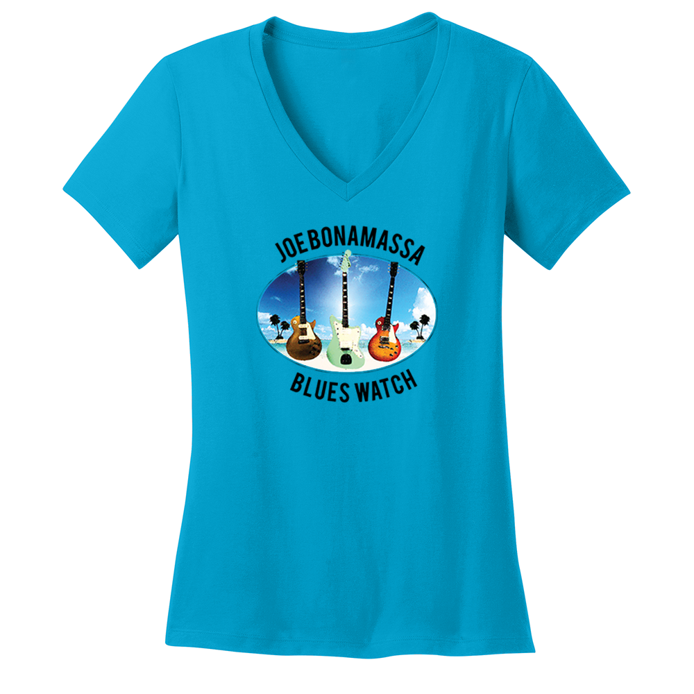 Joe Bonamassa Blues Watch V-hals t-skjorte svart dame