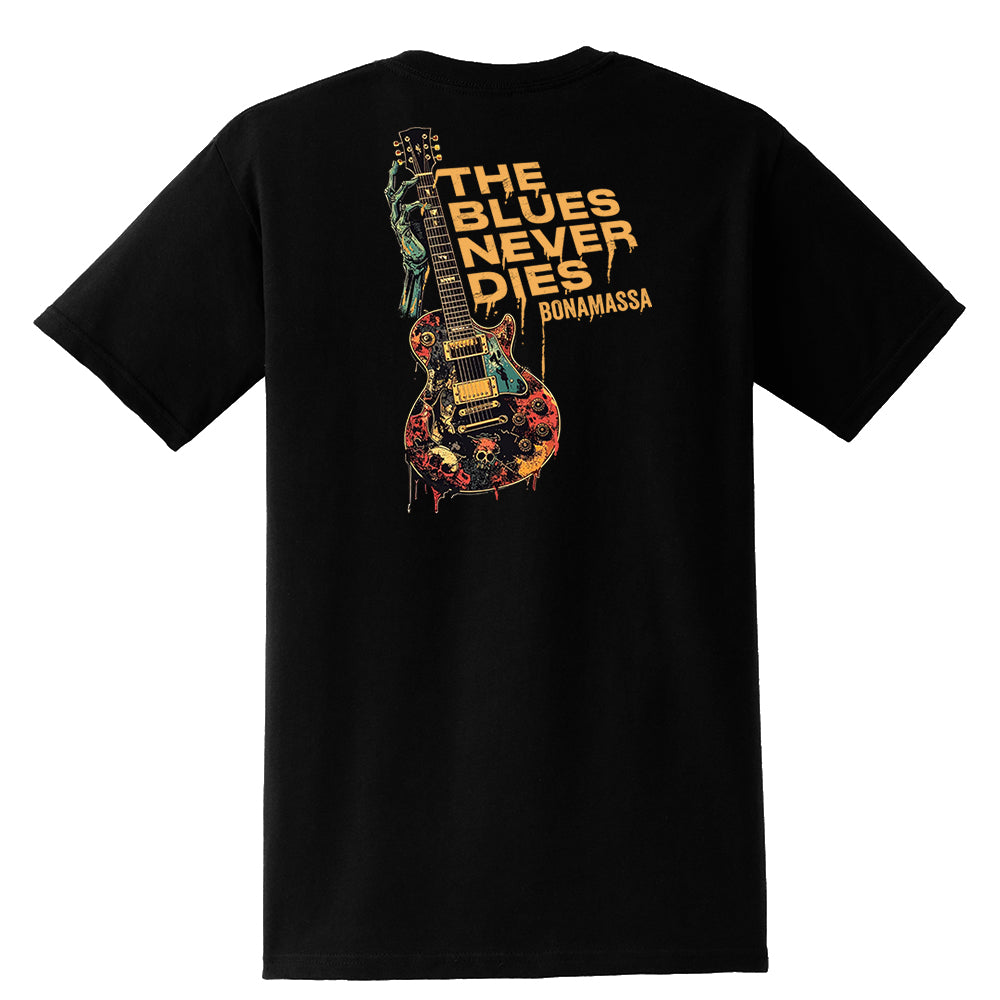 Joe Bonamassa Dead Man Strummin t-skjorte svart lommetee