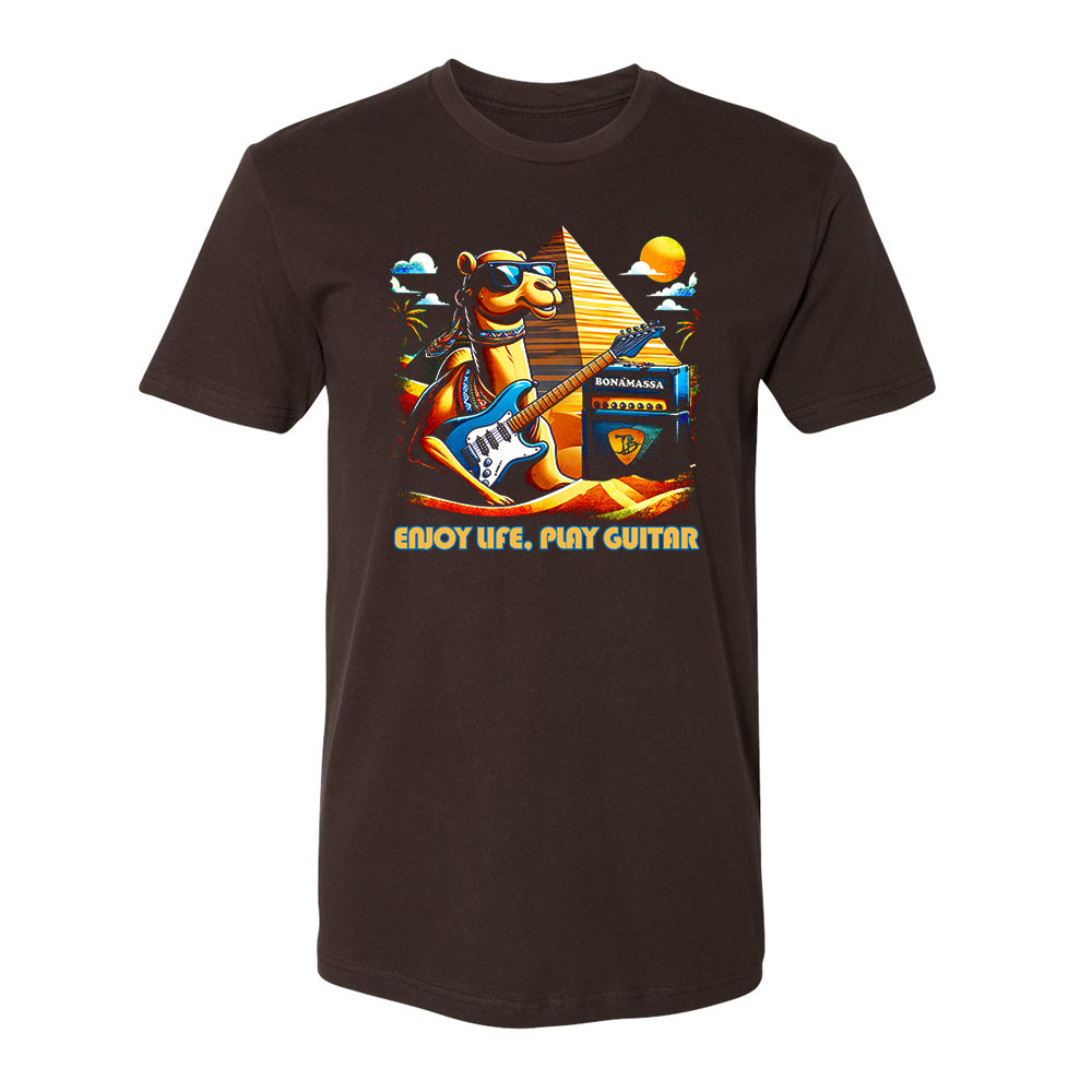 Joe Bonamassa Enjoy Life Play Guitar t-skjorte svart bomull