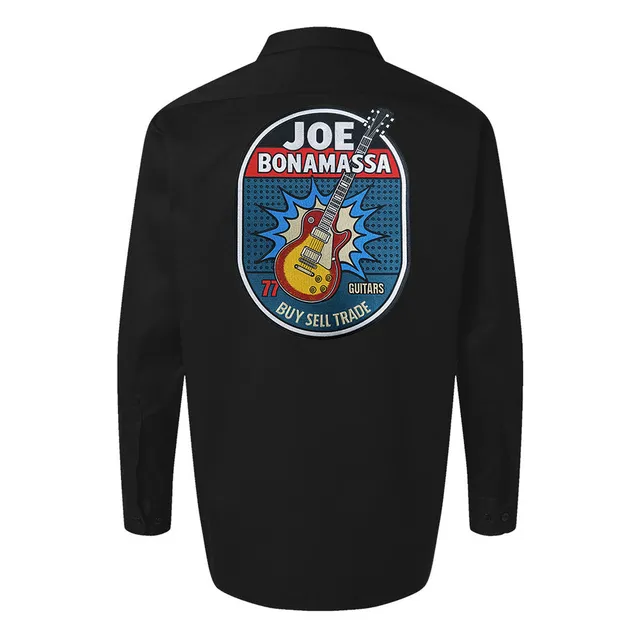 Joe Bonamassa Premium Back Patch Dickies arbeidsskjorte svart