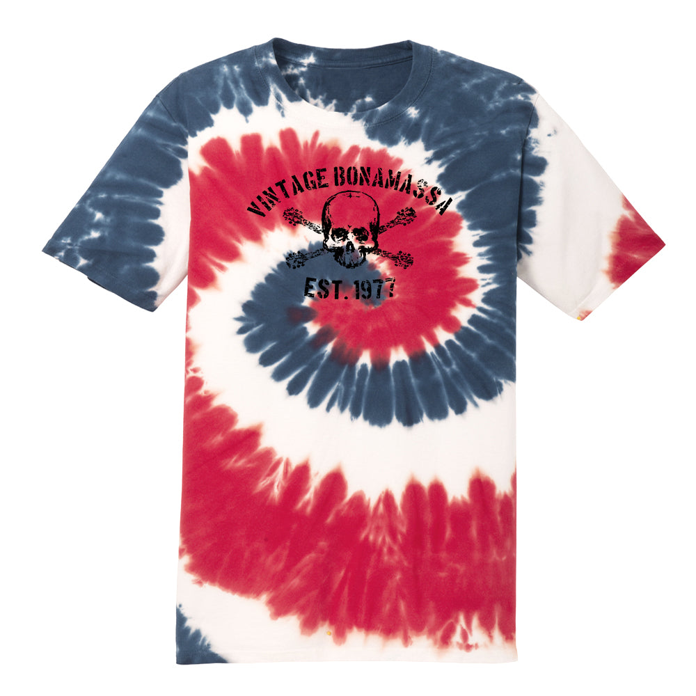 Joe Bonamassa JB Vintage Tie Dye t-skjorte royal