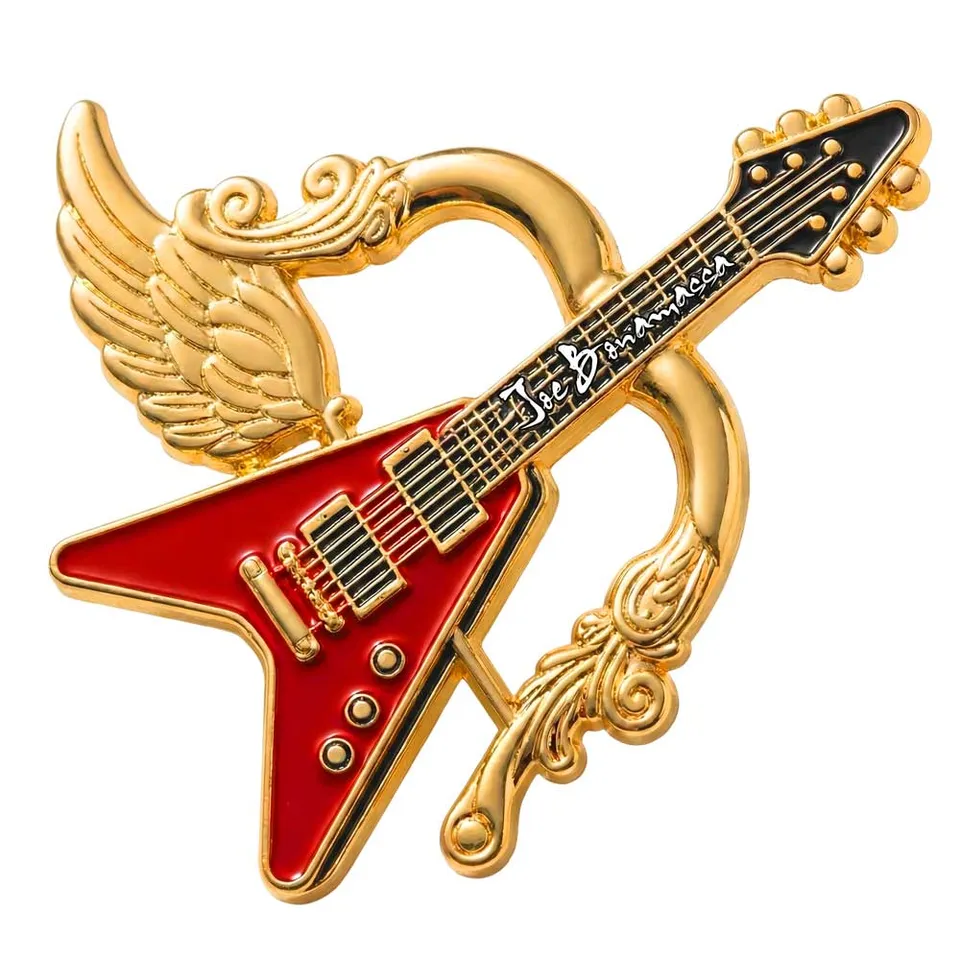 Joe Bonamassa Struck by Flying V pin emalje gull