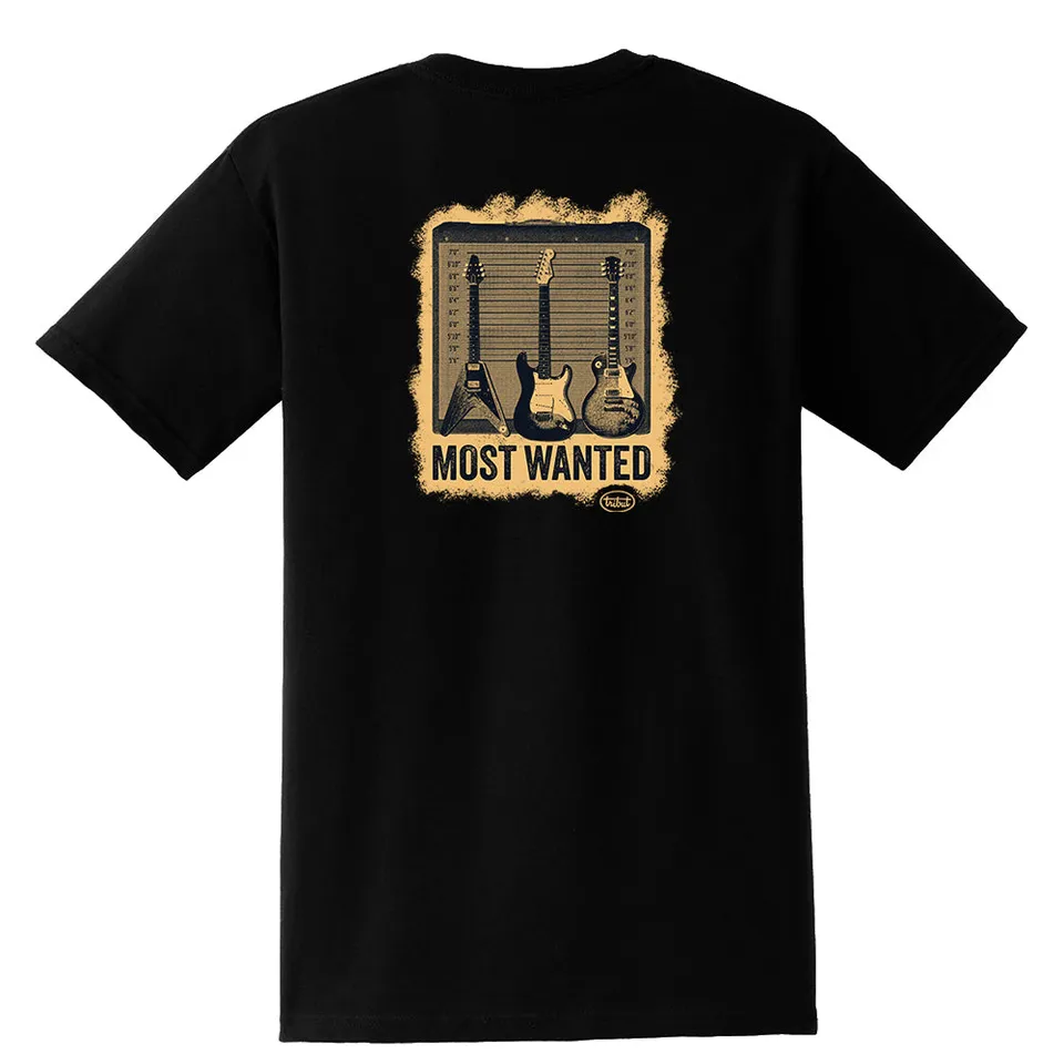 Joe Bonamassa Blues Most Wanted Tribut t-skjorte brystlomme