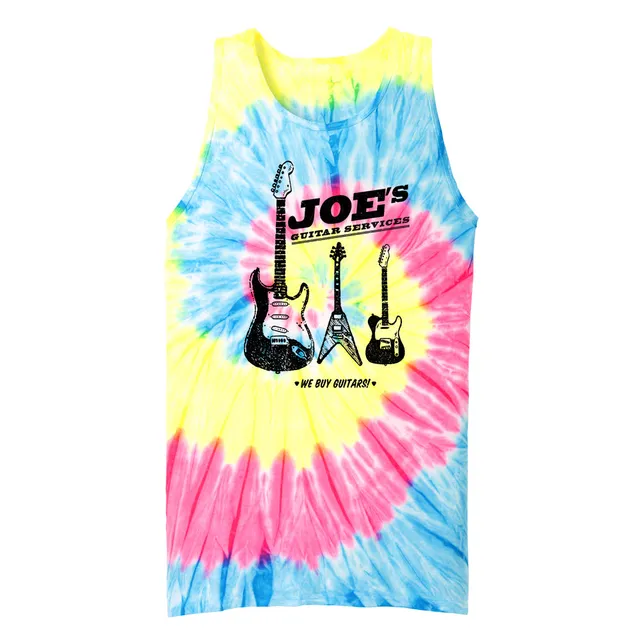 Joe Bonamassa Joe's Guitar Service Tie Dye singlet neon L