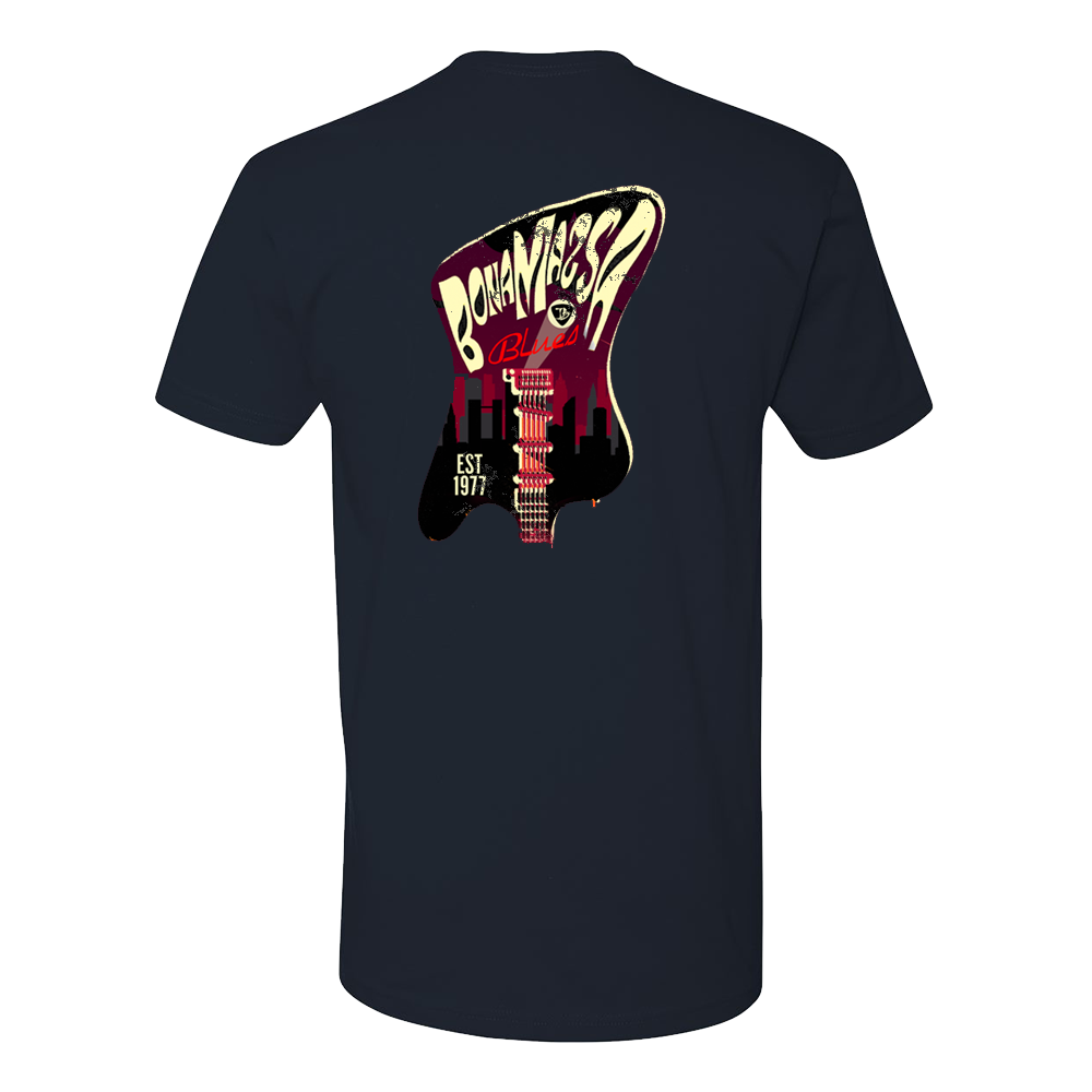 Joe Bonamassa Guitar City t-skjorte unisex svart bomull