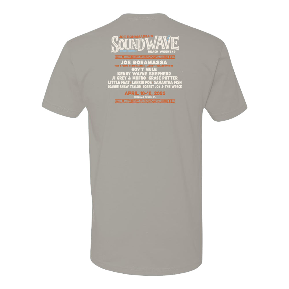 Joe Bonamassa 2026 Sound Wave Beach Weekend t-skjorte