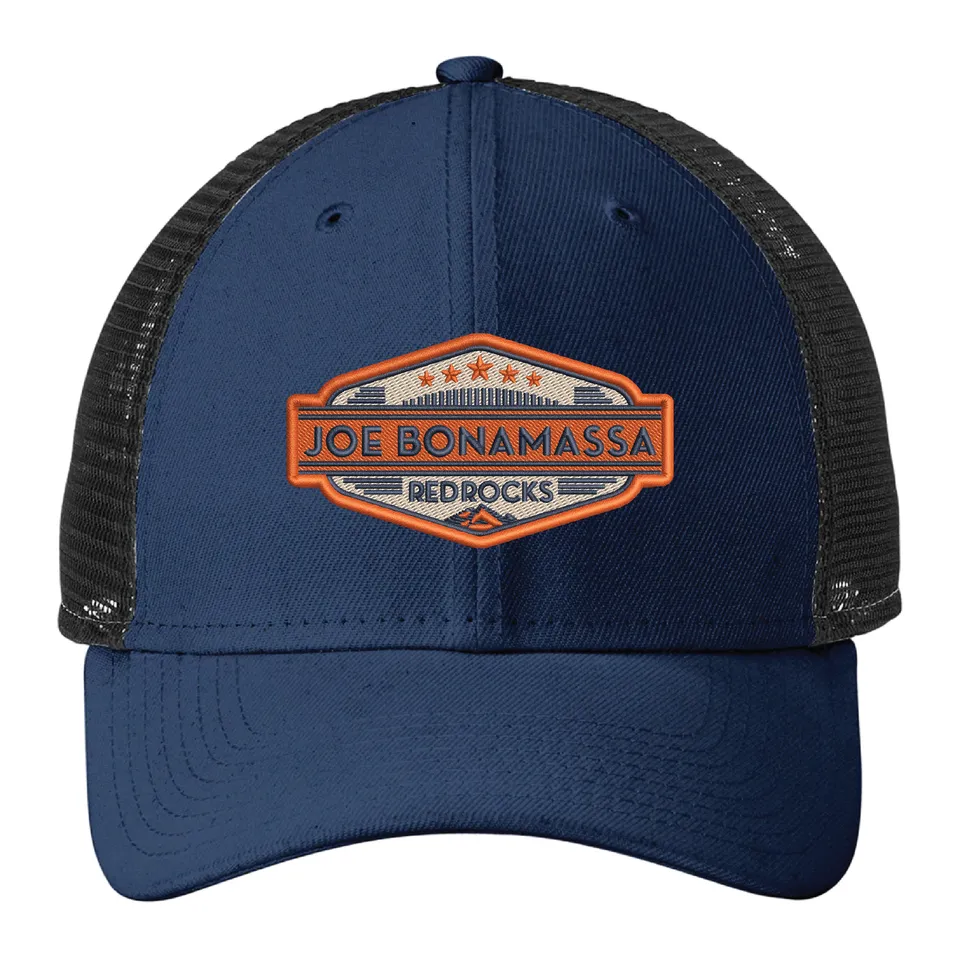 Joe Bonamassa Red Rocks 2023 New Era snapback svart resirkulert