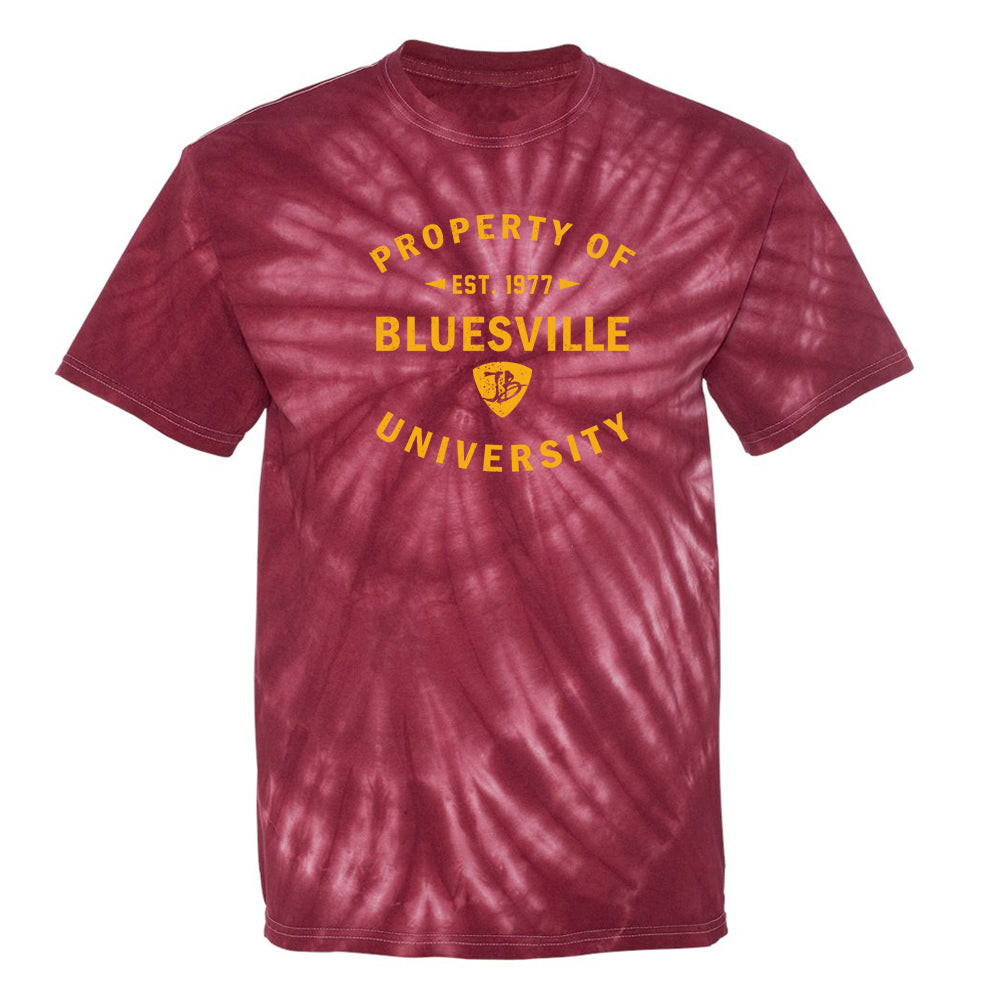 Joe Bonamassa Bluesville University t-skjorte batikk rød S