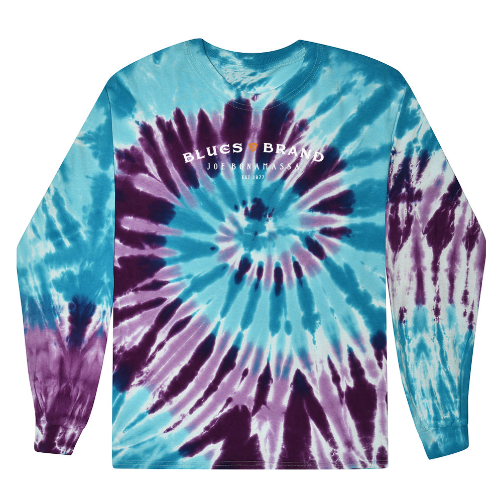 Joe Bonamassa Blues Brand langermet t-skjorte tie-dye bomull