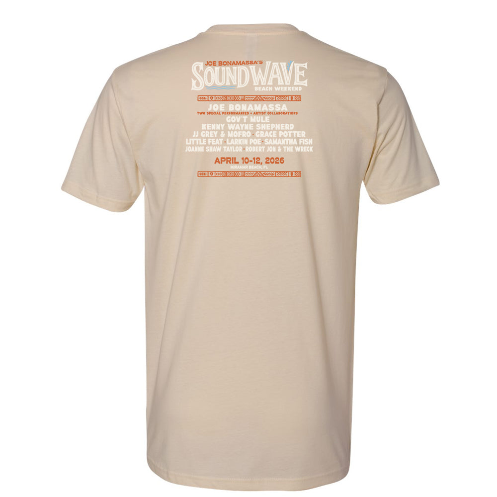 Joe Bonamassa 2026 Sound Wave Beach Weekend t-skjorte