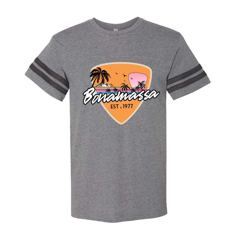 Joe Bonamassa Blues Sunset Football T-skjorte vintage