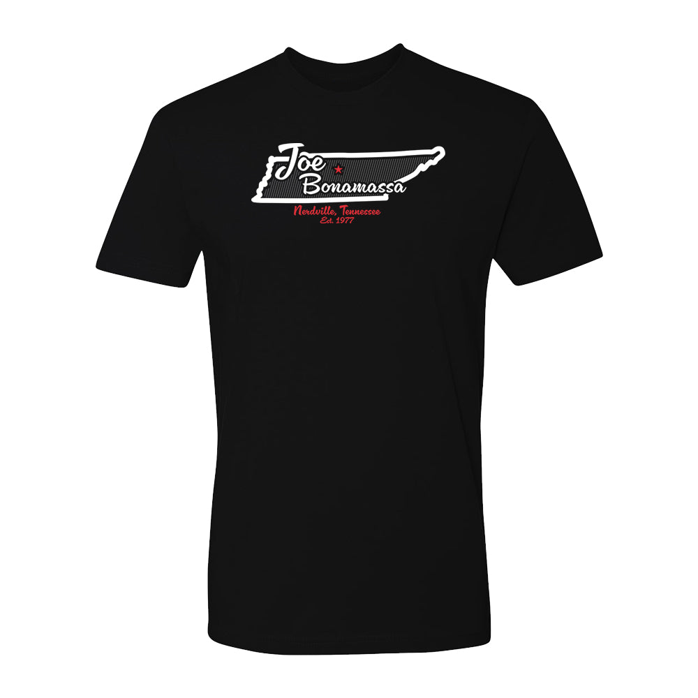 Joe Bonamassa Nerdville tour t-skjorte svart bomull