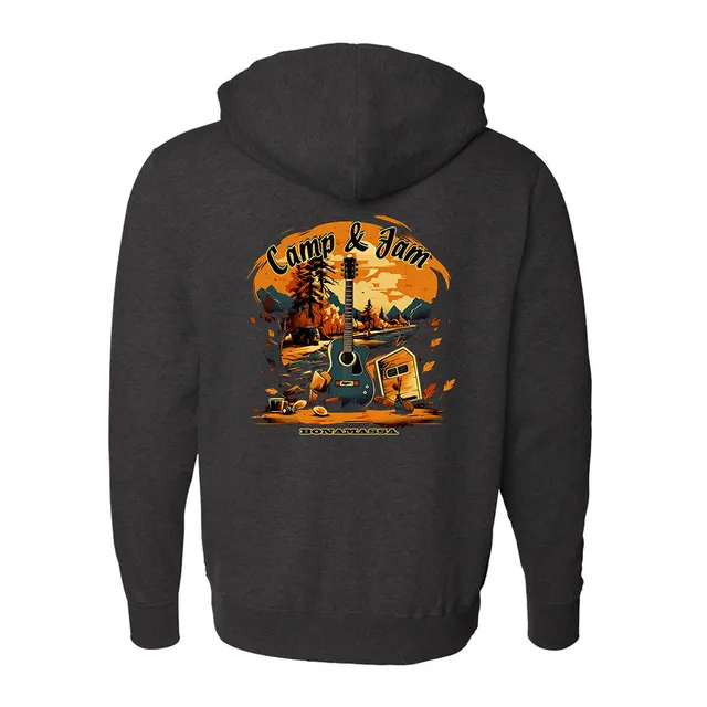 Joe Bonamassa Camp & Jam Zip-Up Hoodie hettejakke svart unisex