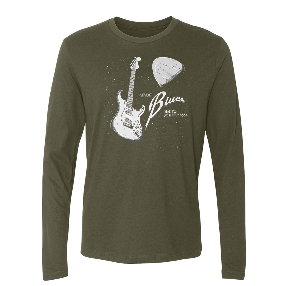 Joe Bonamassa Midnight Blues langermet herre svart bomull