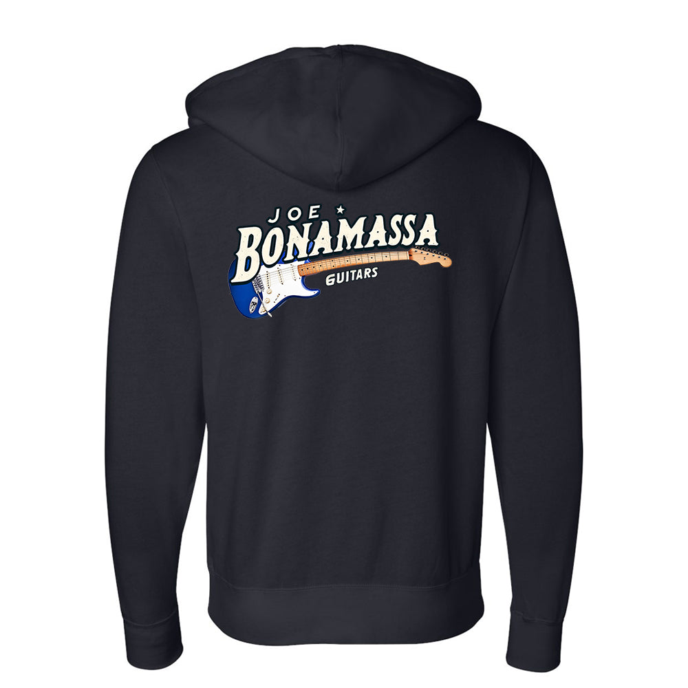 Joe Bonamassa Royal Strat hettejakke glidelås svart