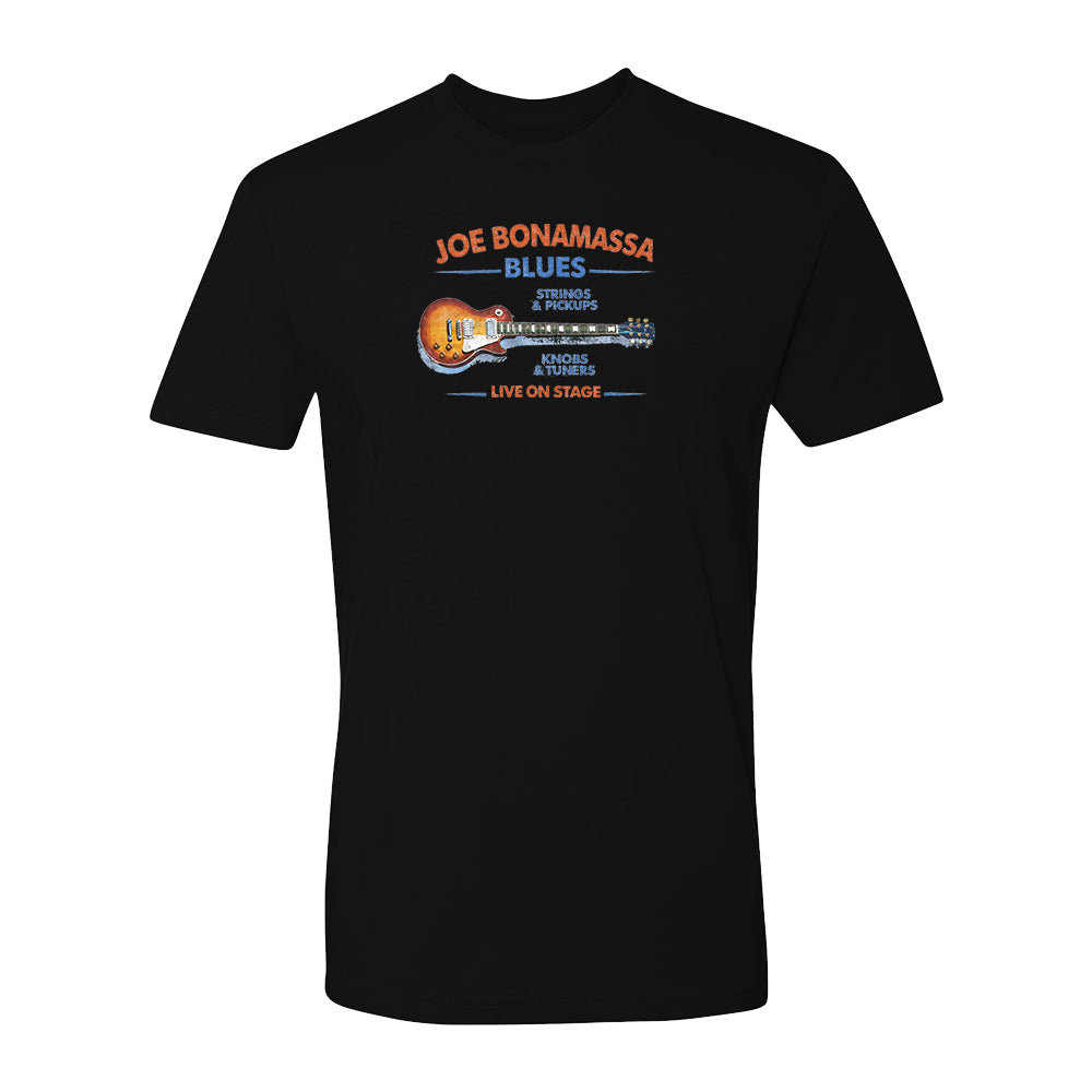Joe Bonamassa Strings Pickups Blues t-skjorte unisex svart
