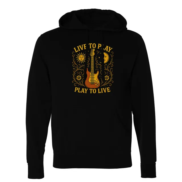 Joe Bonamassa Live To Play Play To Live Noir hettegenser svart