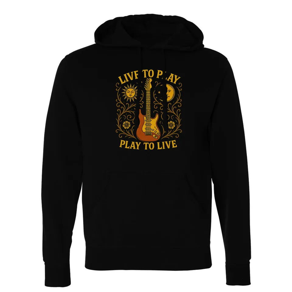 Joe Bonamassa Live To Play Play To Live Noir hettegenser svart