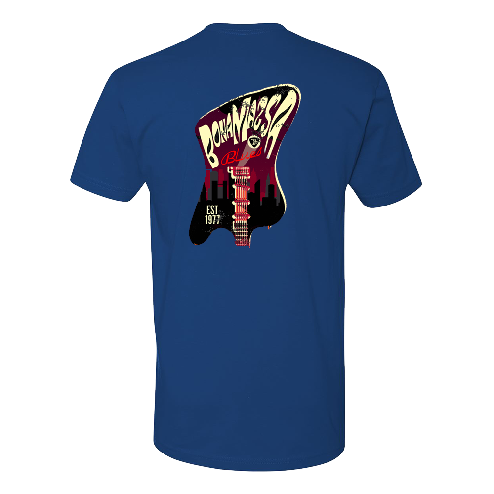 Joe Bonamassa Guitar City t-skjorte unisex svart bomull