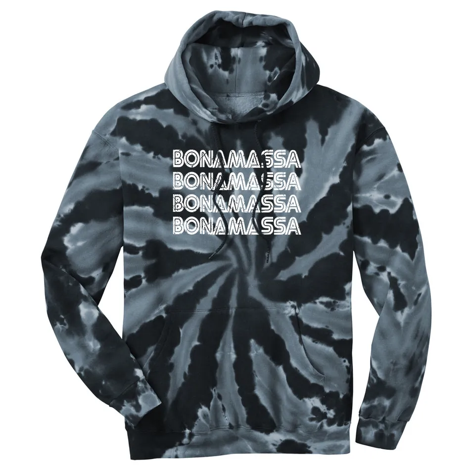 Joe Bonamassa Quadamassa hettegenser tie-dye turkis