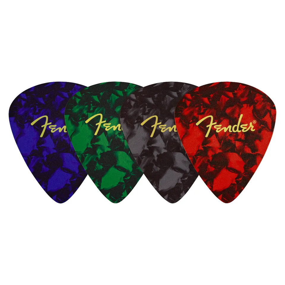 Joe Bonamassa Fender Pick Shape coastere skinn 4-pk
