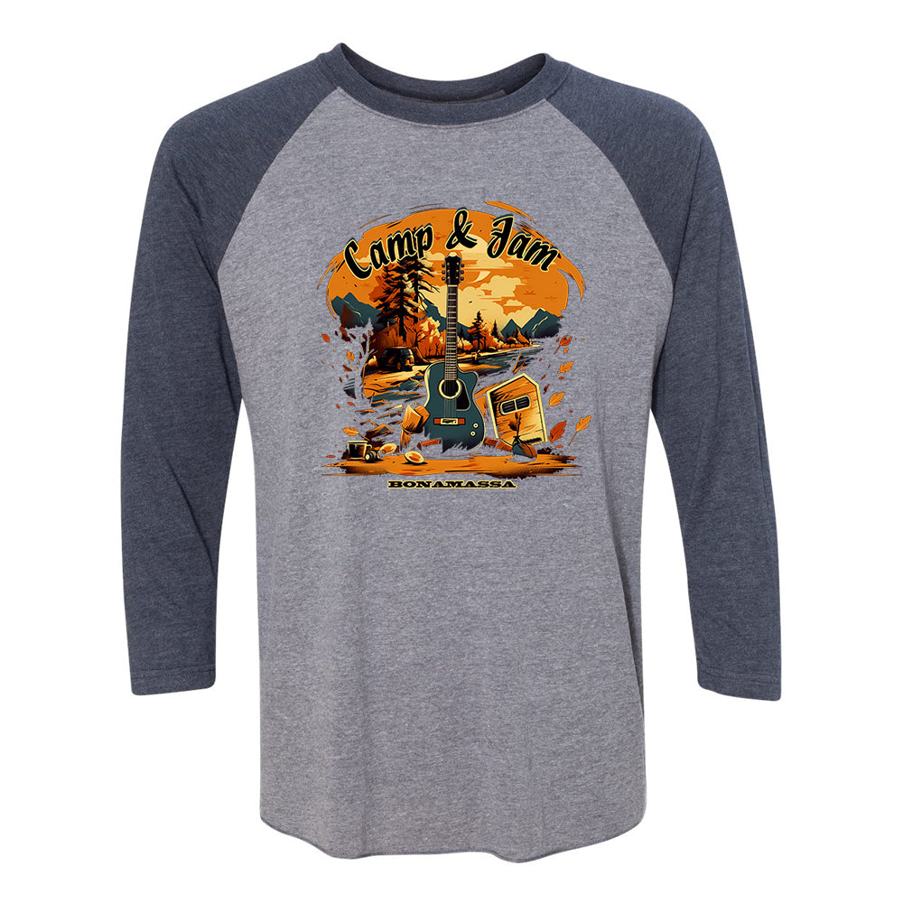 Joe Bonamassa Camp & Jam 3/4 T-skjorte tri-blend