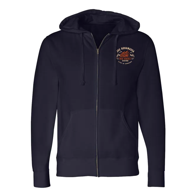 Joe Bonamassa 2026 Red Rocks hettegenser zip navy