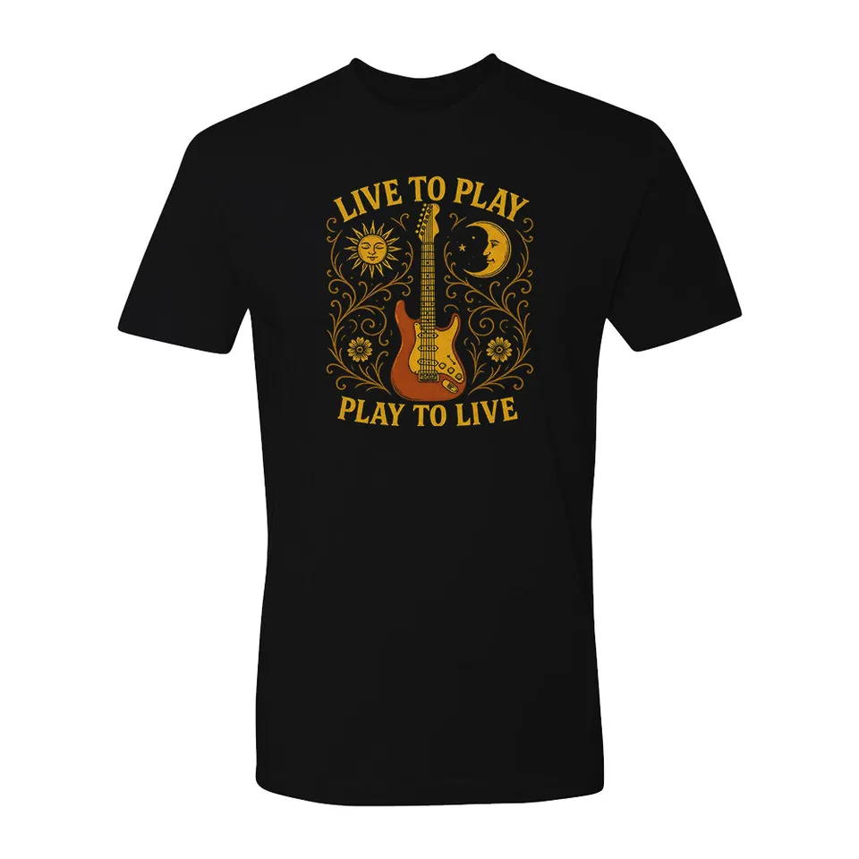 Joe Bonamassa Live To Play Play To Live Noir T-skjorte svart