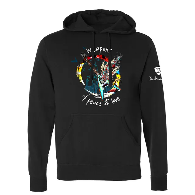Joe Bonamassa Weapons of Love and Peace hoodie svart unisex