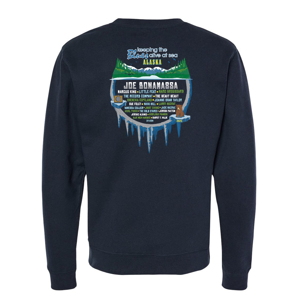 Joe Bonamassa KTBA at Sea Alaska 2025 crewneck unisex