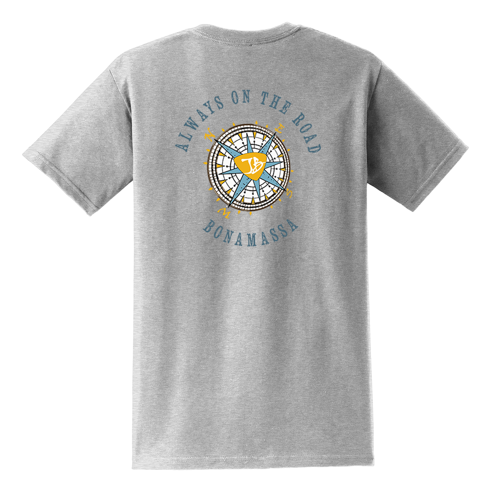 Joe Bonamassa Always on the Road Compass Pocket t-skjorte unisex