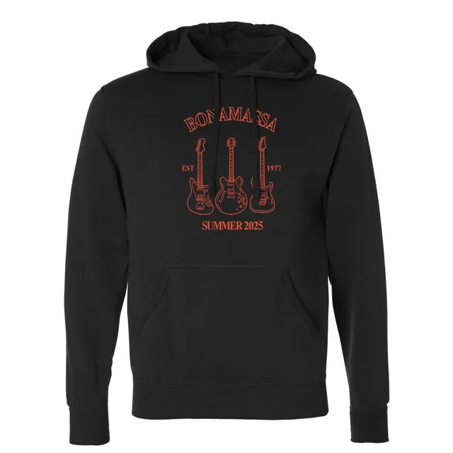 Joe Bonamassa Summer 2025 Pullover Hoodie hettegenser svart bomull