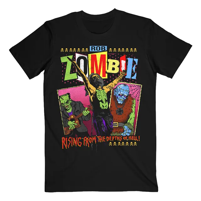 Rob Zombie Rising From The Depths t-skjorte bomull