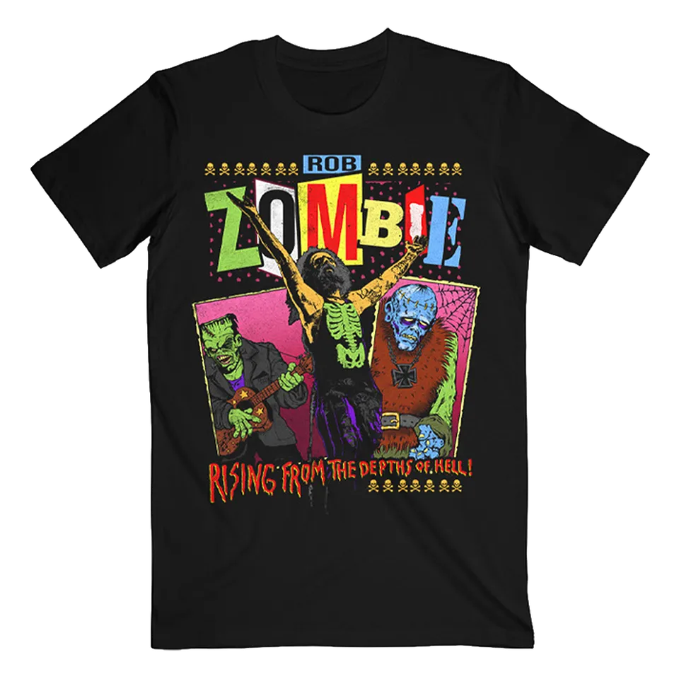 Rob Zombie Rising From The Depths t-skjorte bomull