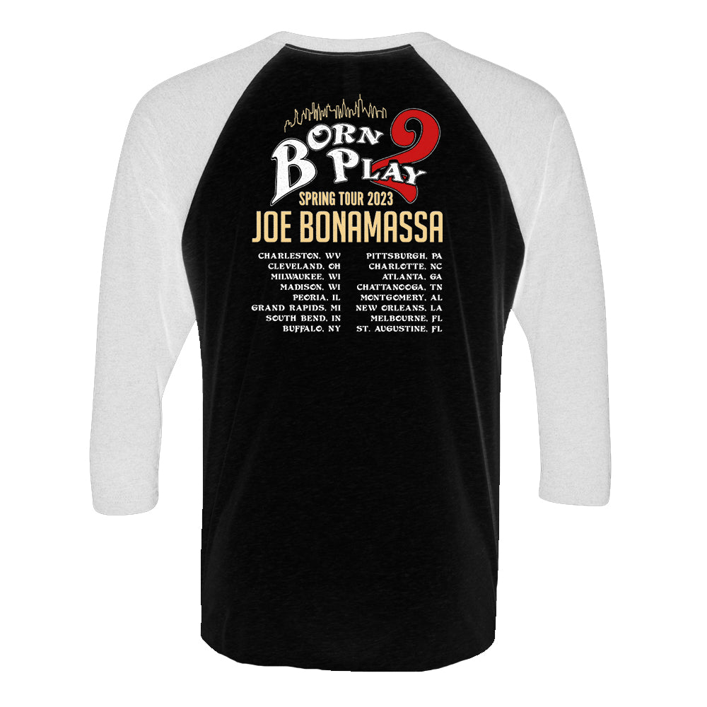 Joe Bonamassa 2023 U.S. Spring Tour t-skjorte 3/4