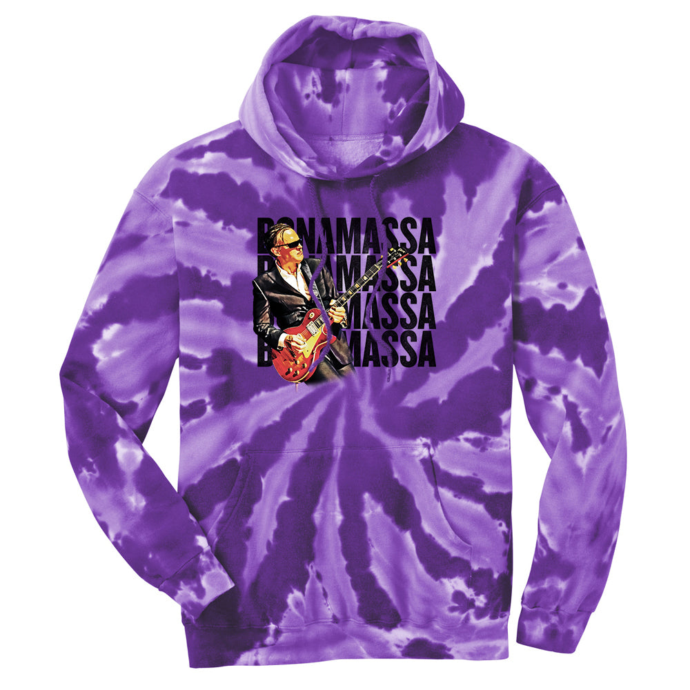 Joe Bonamassa Quadamassa 2.0 hettegenser tie-dye Royal