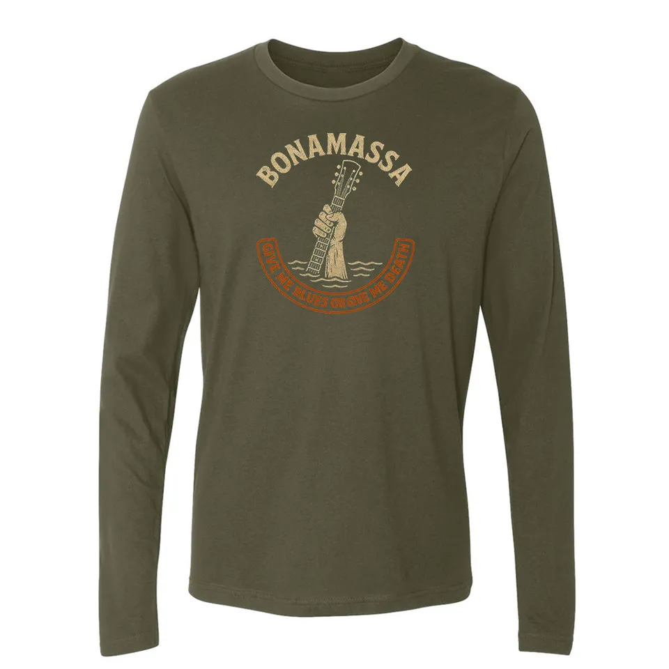 Joe Bonamassa Give Me Blues Or Give Me Death langermet t-skjorte svart