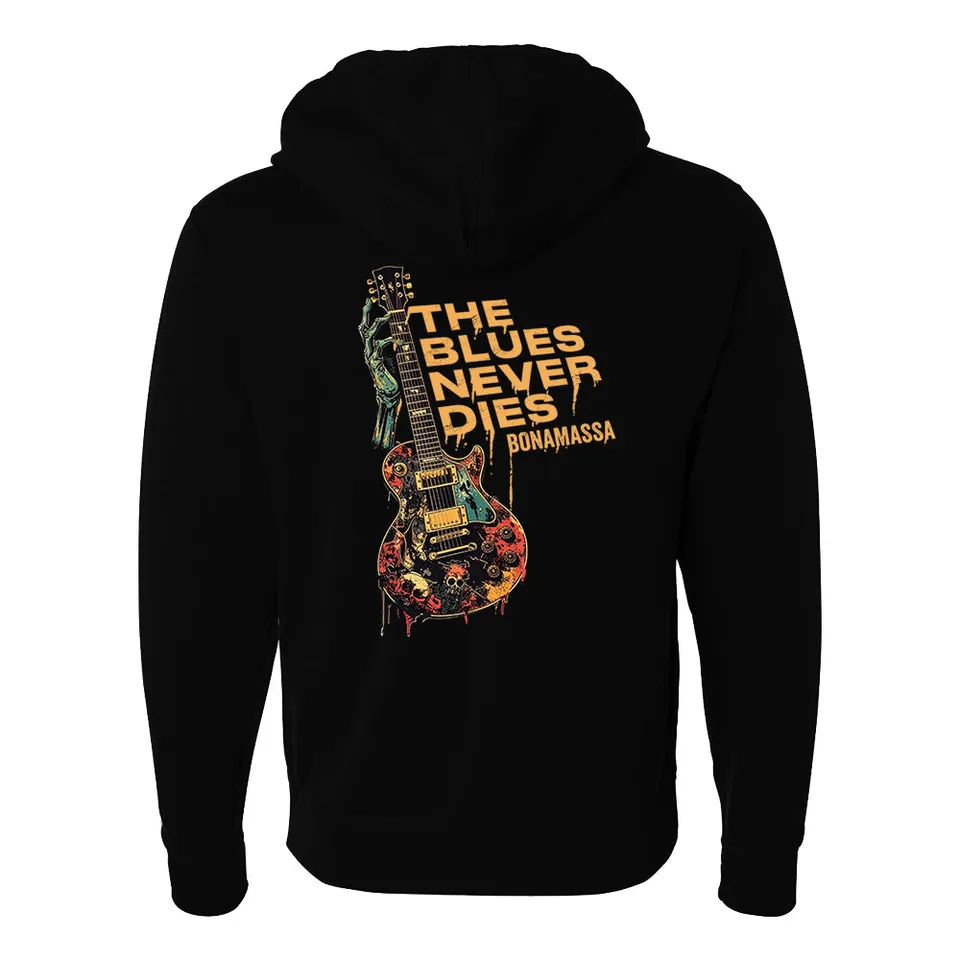 Joe Bonamassa Dead Man Strummin Zip Hoodie svart