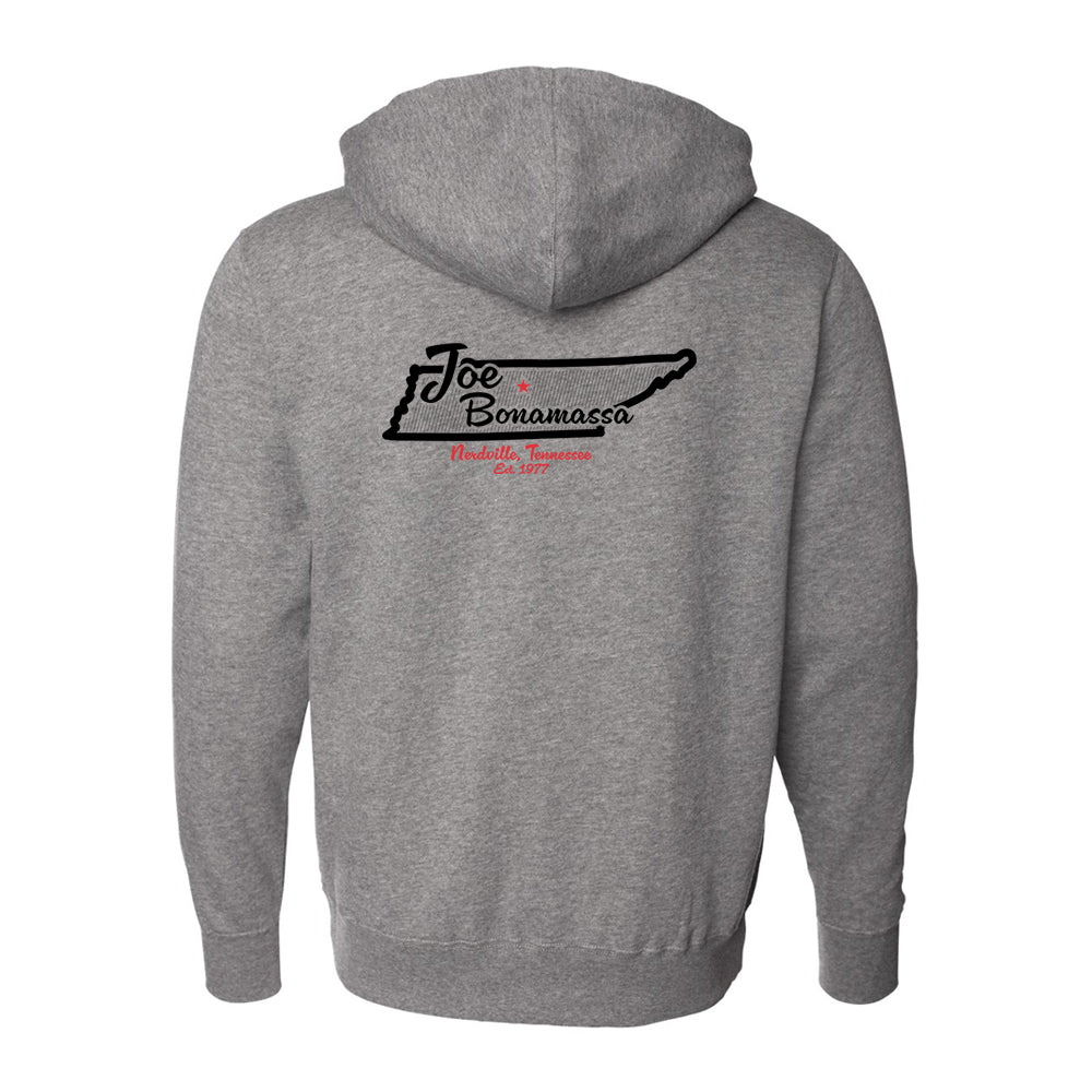 Joe Bonamassa Nerdville hettejakke svart unisex zip