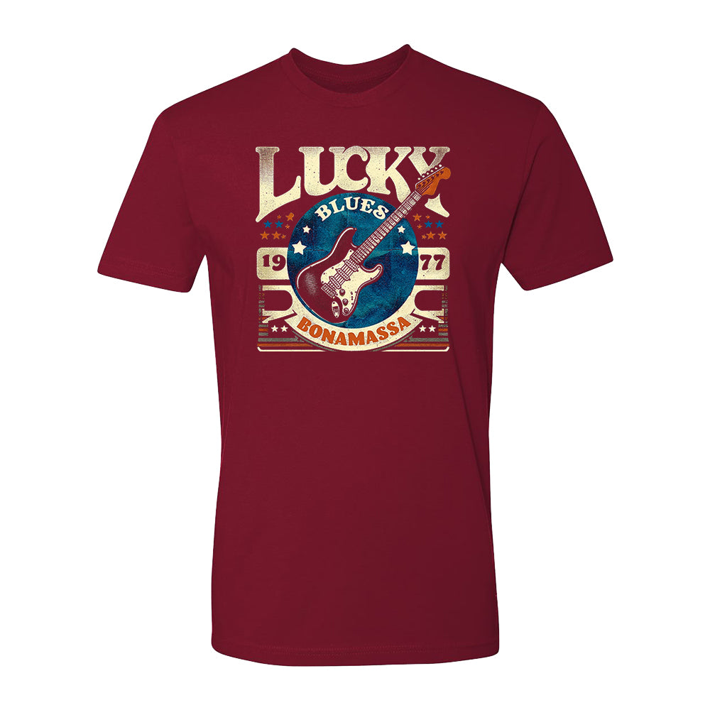 Joe Bonamassa Lucky Blues Strat t-skjorte svart bomull